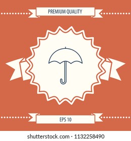 Umbrella line icon