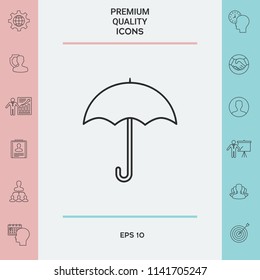 Umbrella line icon