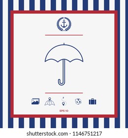 Umbrella line icon