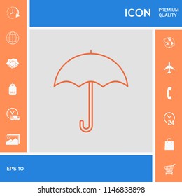 Umbrella line icon