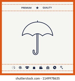 Umbrella line icon