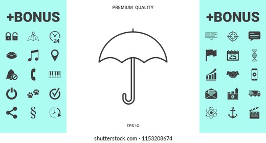 Umbrella line icon
