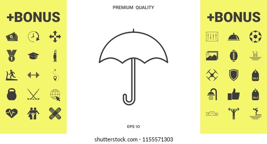 Umbrella line icon