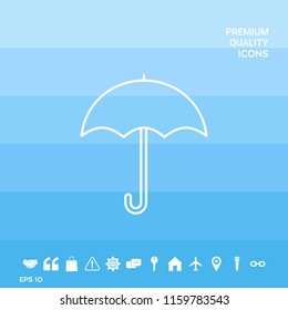 Umbrella line icon