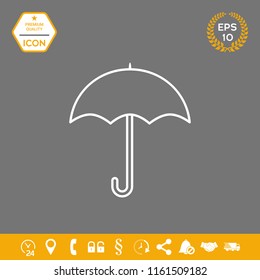 Umbrella line icon