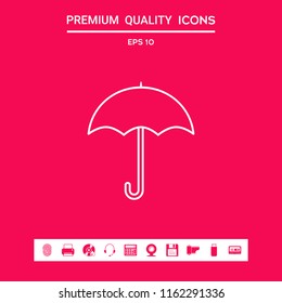 Umbrella line icon