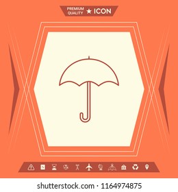 Umbrella line icon