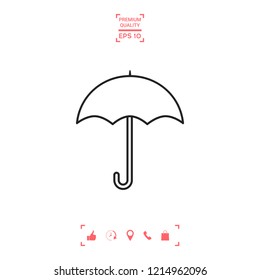 Umbrella line icon