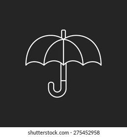 umbrella line icon