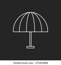umbrella line icon
