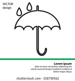 Umbrella line icon