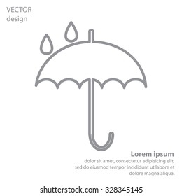 Umbrella line icon