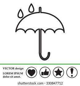 Umbrella line icon