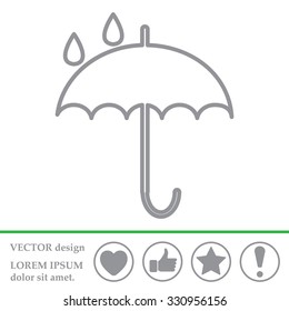 Umbrella line icon
