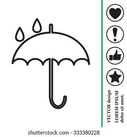 Umbrella line icon