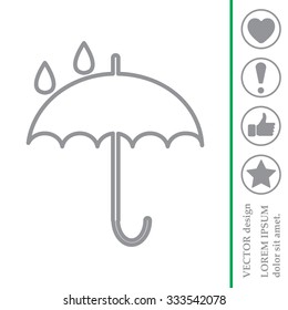 Umbrella line icon