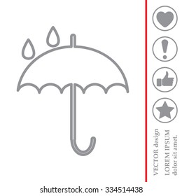 Umbrella line icon