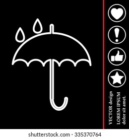 Umbrella line icon