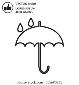 Umbrella line icon