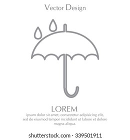 Umbrella line icon