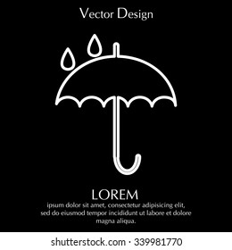 Umbrella line icon