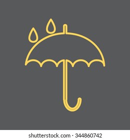 Umbrella line icon