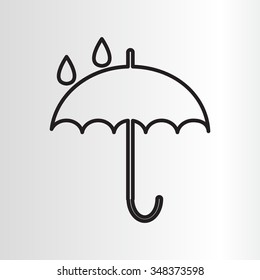 Umbrella line icon