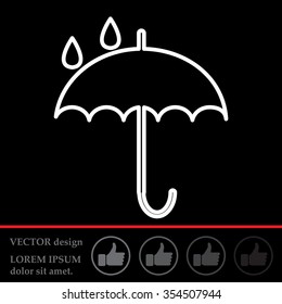 Umbrella line icon