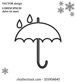 Umbrella line icon