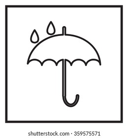 Umbrella line icon