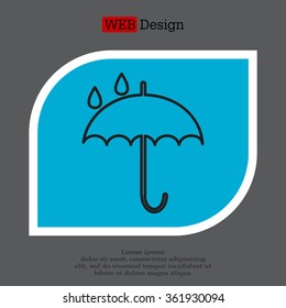 Umbrella line icon