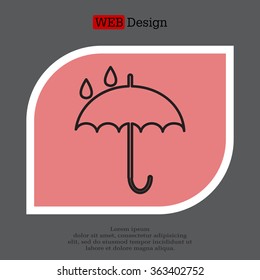 Umbrella line icon