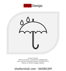 Umbrella line icon