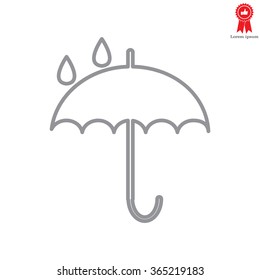 Umbrella line icon