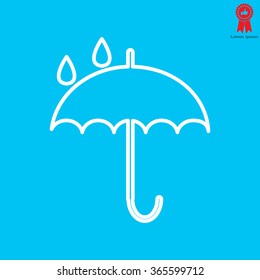 Umbrella line icon