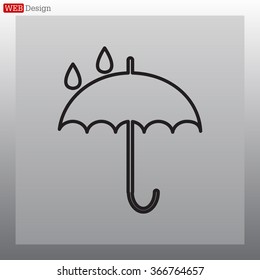 Umbrella line icon