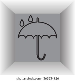 Umbrella line icon