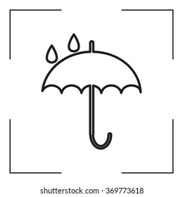 Umbrella line icon