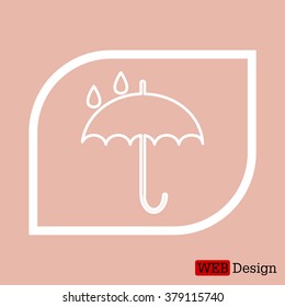 Umbrella line icon