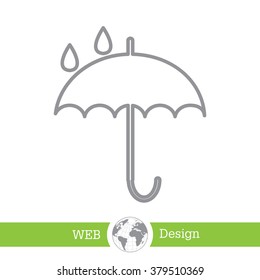 Umbrella line icon