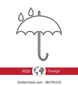 Umbrella line icon