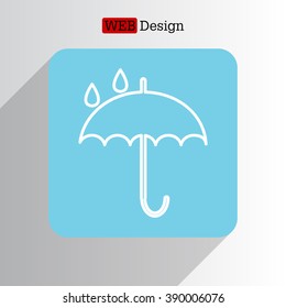Umbrella line icon