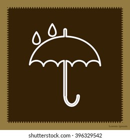 Umbrella line icon