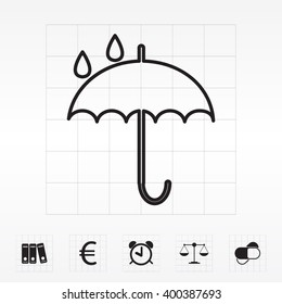 Umbrella line icon