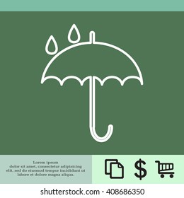 Umbrella line icon