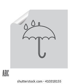 Umbrella line icon