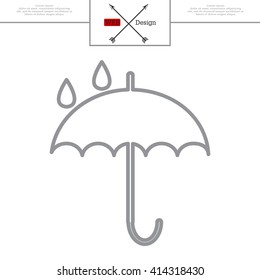 Umbrella line icon