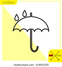 Umbrella line icon