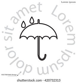 Umbrella line icon