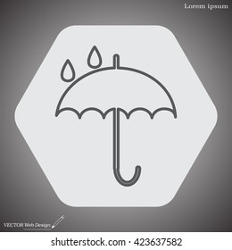 Umbrella line icon